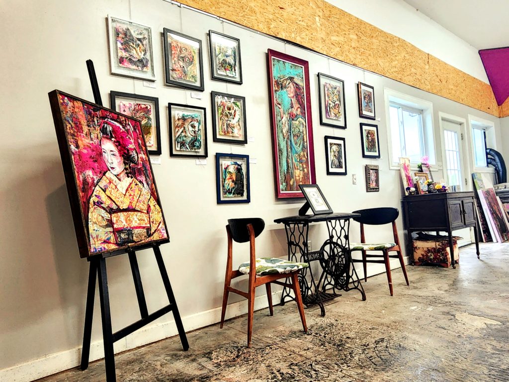 Inside view of Cherry Bomb Studio in Lancaster ON