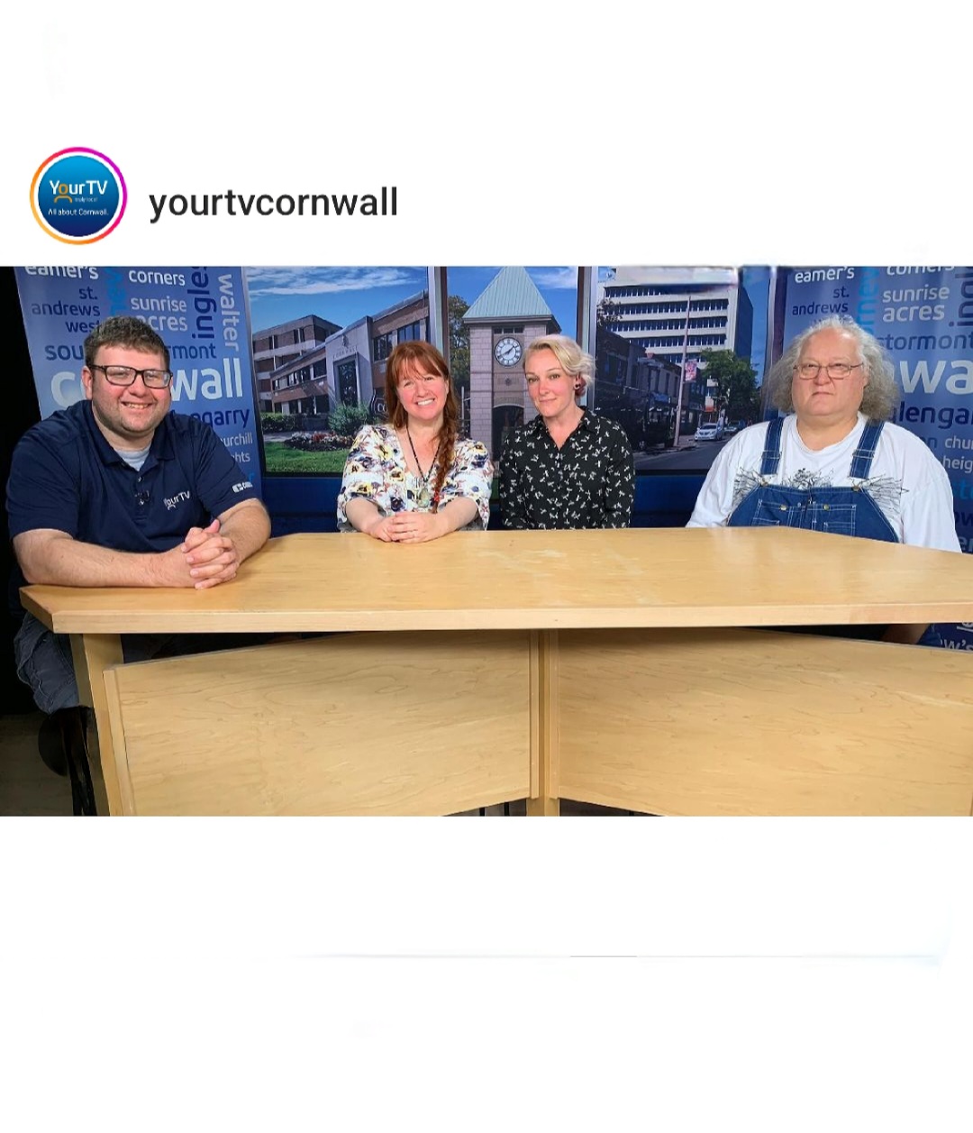 Sara leger and Brett Desrosier at Your TV Cornwall Tv interview.