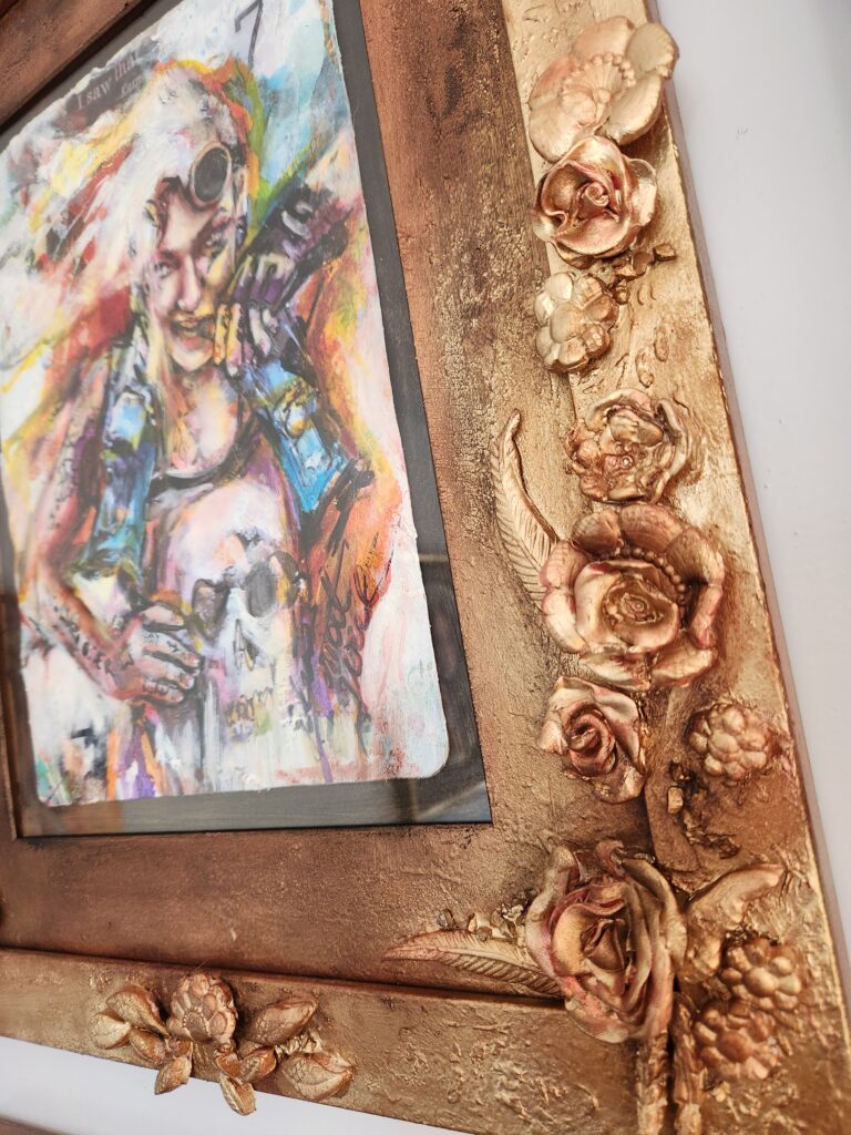 Handsculpted frames by Sara Leger