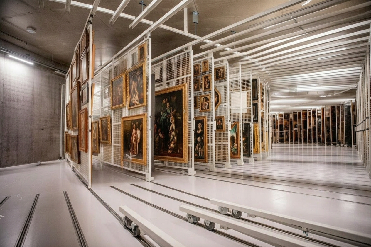 image of art storage facility